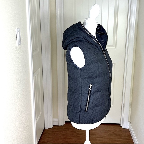 DUVETICA x F. LLI CERRUTI Cashmerelight Vest Size 40 EU Gray Designer Outdoor - Picture 3 of 14